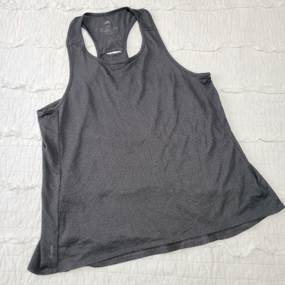 2/$28 Adidas Running Climalite Tank Top Gray M EUC